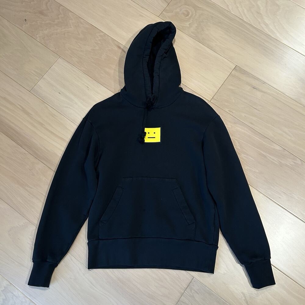 Acne Studios Fennis Evil Face Black Hoodie *Stain Men’s XS